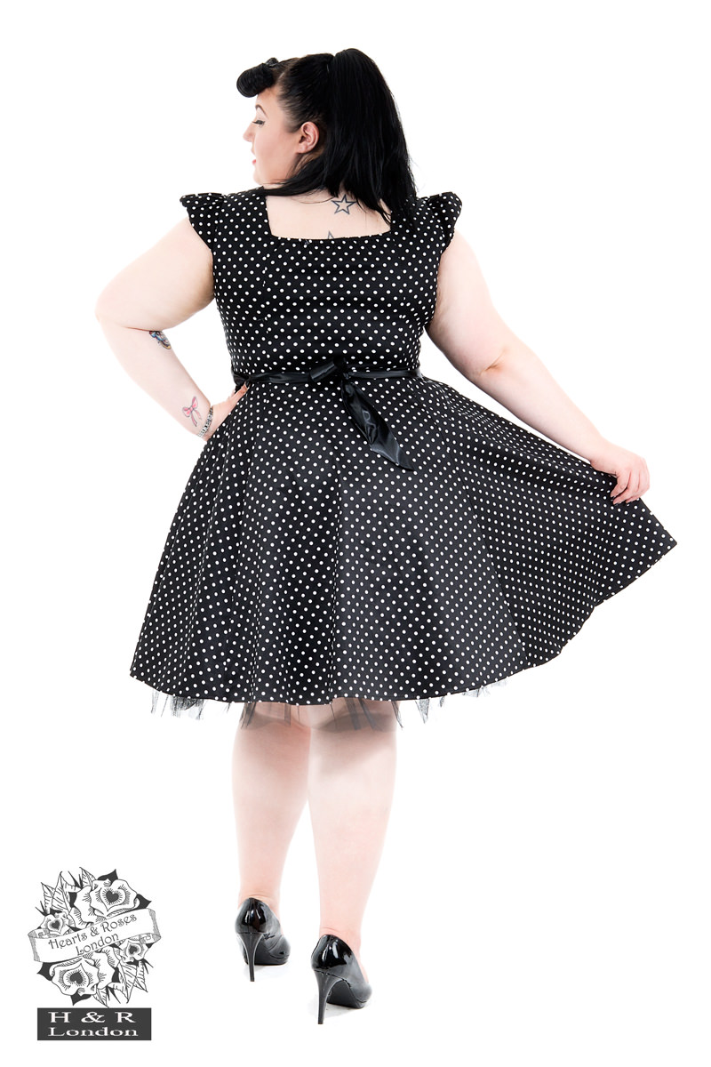 50's Vintage Small Polka Dot Tea Dress